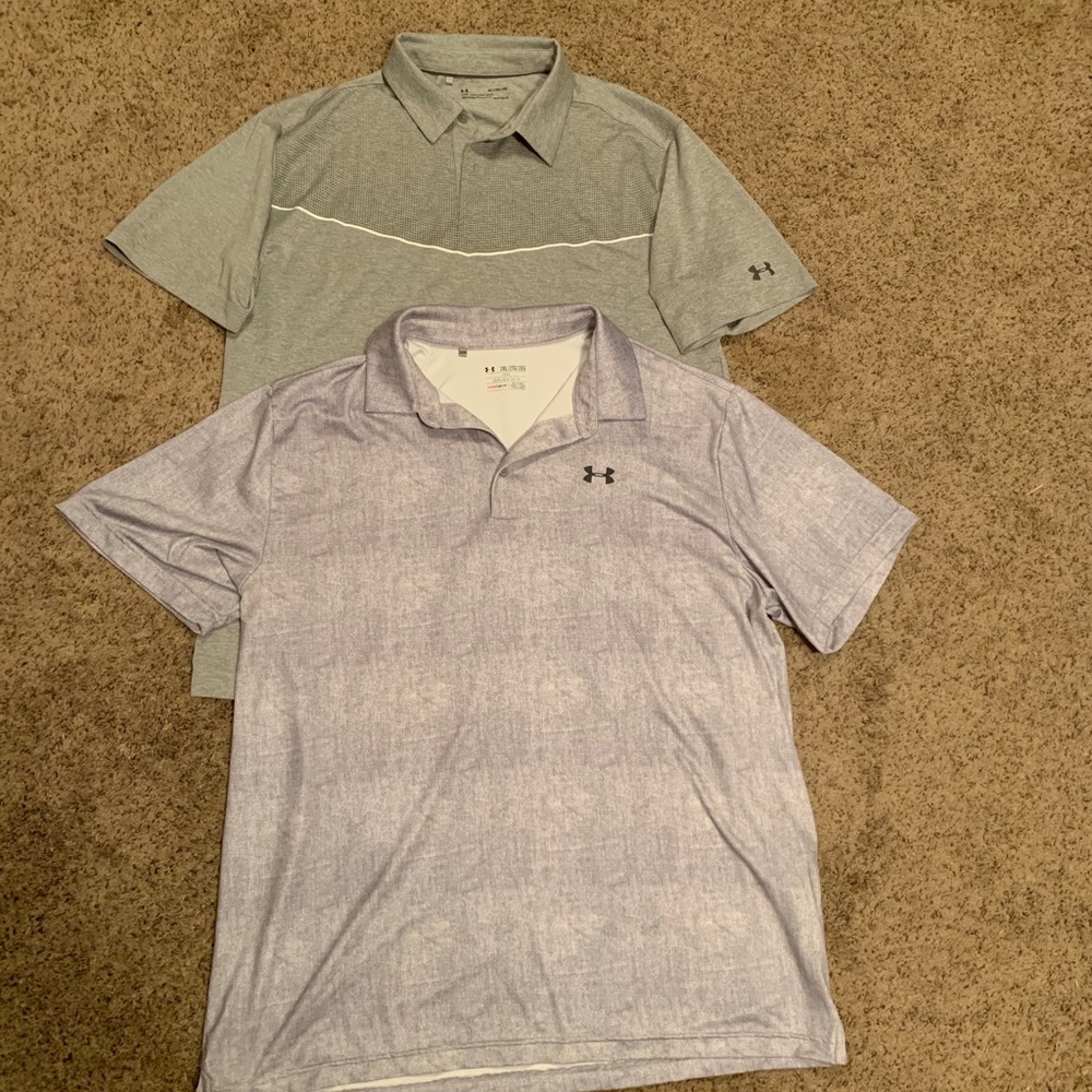 Bundle of 2! Grey UnderAmor Polos